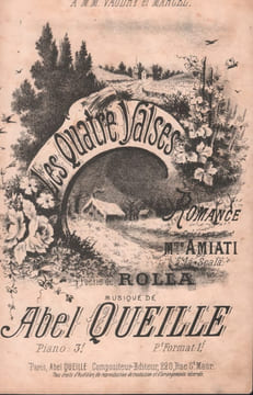 Partition de la chanson : Quatre valses (Les) Romance Scala. Amiati Mlle - Queille Abel - Rolla