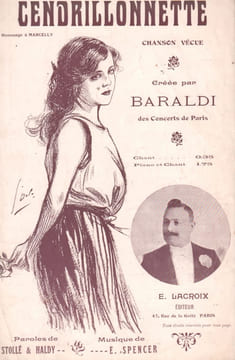 Partition de la chanson : Cendrillonnette Hommage à Marcelly Chanson vécue . Baraldi - Spencer Emile - Stollé,Haldy