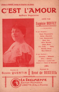 Partition de la chanson : C'est l'amour ! Européen (L')