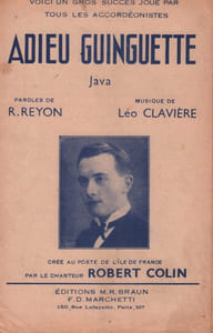 Partition de la chanson : Adieu guinguette !        