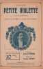 Partition de la chanson : Petite violette       Chanson vécue Casino Saint-Martin. Junka - Picquet Georges - Foucher Armand