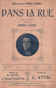 Partition de la chanson : Dans la rue        