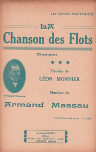 Partition de la chanson : Chanson des Flots (La)