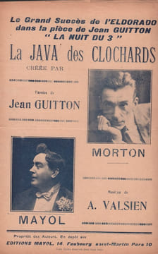 Partition de la chanson : Java des clochards (La) Eldorado. Mayol Félix,Morton - Valsien Albert - Guitton Jean