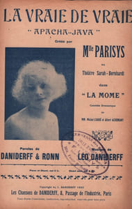 Partition de la chanson : Apacha java ( la vraie de vraie ) Théâtre Sarah Bernhardt