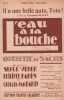 Partition de la chanson : Il a une belle auto, Toto !      Eau à la bouche (L')  Théâtre Daunou. Gravey Fernand - Van Parys Georges,Parès Philippe - ...