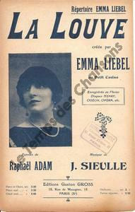 Partition de la chanson : Louve (La) Petit Casino. Liebel Emma - Sieulle J. - Adam Raphaël