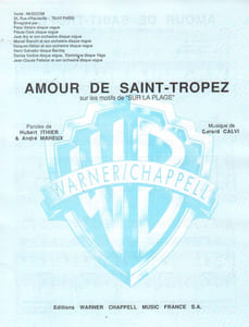 Partition de la chanson : Amour de Saint-Tropez