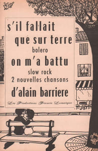 Partition de la chanson : S'il fallait que sur terre / On m'a battu Partition 2 titres