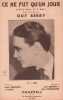 Partition de la chanson : Ce ne fut qu'un jour ( Let's call it a day )        . Berry Guy - Henderson Ray,Brown Lew - Hennevé Louis,Palex