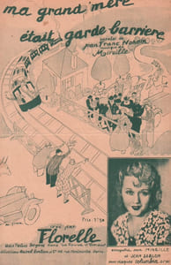 Partition de la chanson : Ma grand-mère était garde barrière        Folies Bergères