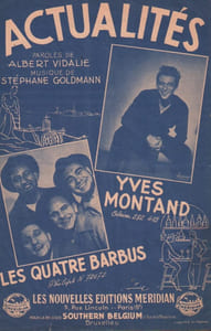 Partition de la chanson : Actualités