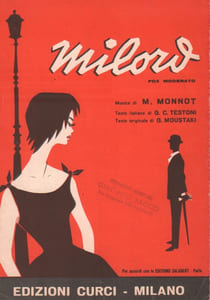 Partition de la chanson : Milord        