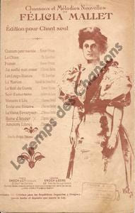 Partition de la chanson : Haine d'amour . Mallet Félicia - Sureau-Bellet J. Mme - De Fleurigny Henry