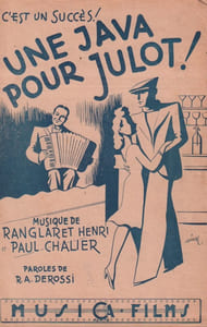 Partition de la chanson : Java pour un julot (Une)