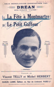 Partition de la chanson : Fête à Montmartre (La)       Monologue comique Théâtre des Folies Wagram