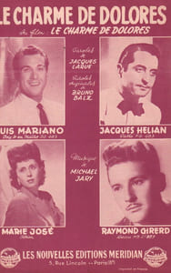 Partition de la chanson : Charme de Dolorès (Le)      Charme de Dolores (Le)  