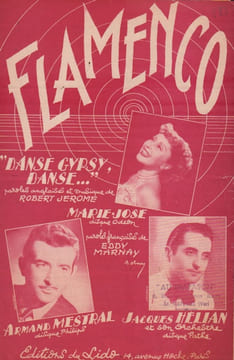 Partition de la chanson : Flamenco . Hélian Jacques,Mestral Armand,Marie-José - Jerome Robert - Marnay Eddy,Jerome Robert