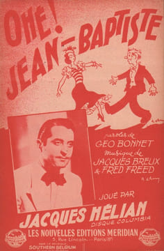 Partition de la chanson : Ohé ! Jean-Baptiste . Hélian Jacques - Breux Jacques,Freed Fred - Bonnet Geo