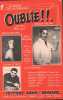 Partition de la chanson : Oublie !        . Hélian Jacques,Gaudel Nadine - Attard Lucien - Vitale Michel