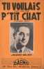 Partition de la chanson : Tu voulais / P'tit chat     Partition orchestre 2 tires   . Hélian Jacques - Armandino,Govari Jean - 