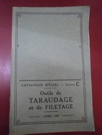 Catalogue Etablissements Ferdinand Durand Outils de taraudage & filetage 1933.