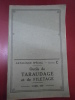 Catalogue Etablissements Ferdinand Durand Outils de taraudage & filetage 1933.. 