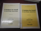 
L'analyse du travail en psychologie ergonomique. 

 2 tomes.. Collectif - Coordinateur Jacques Leplat