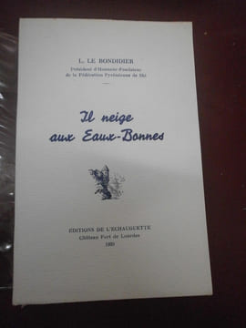 Il neige aux Eaux-Bonnes Pyrénées.. Le Bondidier