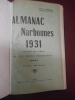 Almanac Narbounes 1931. Engimbat pes Felibres de la Cigalo Narbouneso.  Collectif. languedocien - occitan