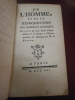 
De l'homme, et de la reproduction des différens individus. Ouvrage qui peut servir d'introduction & de défense à l'Histoire naturelle des animaux ...