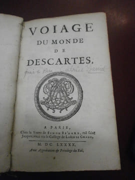 Voiage (voyage) du Monde de Descartes. Gabriel Daniel - Descartes