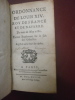 Ordonnance de Louis XIV. Roy de France et de Navarre, du mois de may 1680 sur le fait des Gabelles,  Registrées en la Cour des Aydes (108 pages),
 ...