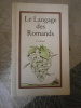 
Le langage des Romands. . Edmond Pidoux 
