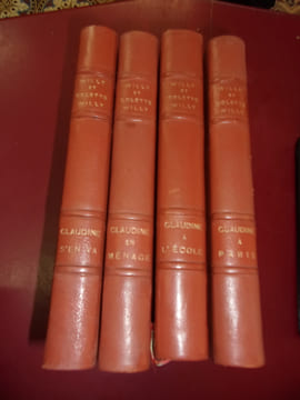 Claudine à l'école. - Claudine à Paris. - Claudine en ménage. - Claudine s'en va.
4 volumes.. Colette Willy - Mariette Lydis