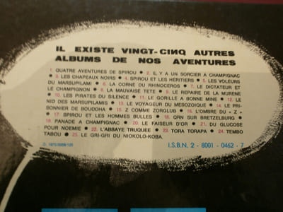 Les Aventures de Spirou & Fantasio N° 26. (Edition Originale).
Du cidre pour les étoiles.