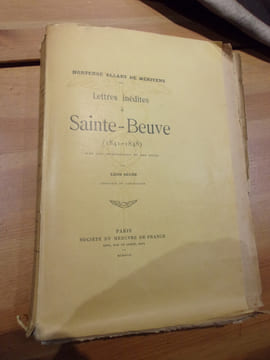 Lettres inédites de Sainte-Beuve (1841-1848).. Hortense Allart de Méritens