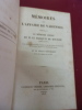 
Mémoires sur l'Affaire de Varennes, comprenant le mémoire inédit de M. le Marquis de Bouillé (Comte Louis) ; deux relations également inédites de ...
