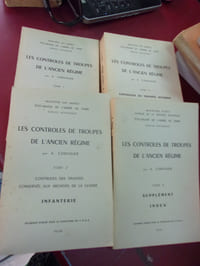Les contrôles de troupes de l'Ancien Régime.