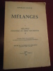  
Mélanges.

 Tome I.

 Mélanges d'Histoire du Droit Occidental. . Georges Boyer