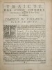 Traicté des cinq Ordres d'Architecture,  (C.  Danckertz, 1646). Palladio, trad. Le Muet