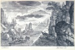 Paysage fluvial. Pieter Stevens II, Aegidius Sadeler II et Marco Sadeler