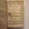 Iustiniani Institutionum Libri IIII (Ioannis Crispini, ). Justinien, Jean Crespin, Jules Pacius