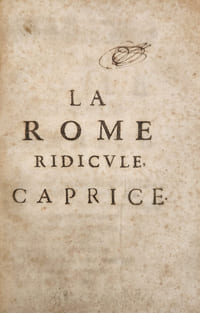 La Rome ridicule, caprice
