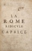 La Rome ridicule, caprice. Saint-Amant