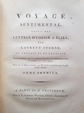 Voyage sentimental. Laurence Sterne