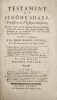 Testament de J&eacute;r&ocirc;me Sharp. Henri Decremps