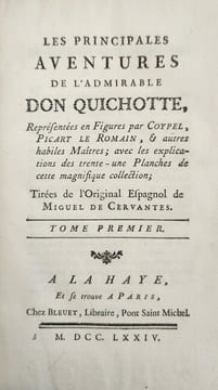 Les Principales Aventures de l'admirable Don Quichotte. Cervantes