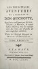 Les Principales Aventures de l'admirable Don Quichotte. Cervantes 