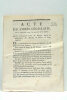 ACTE DU CORPS LÉGISLATIF, DU 6 SEPTEMBRE 1792, L'AN QUATRIÈME DE LA LIBERTÉ. Acte d'accusation contre M. Blangily, député du département des Bouches ...